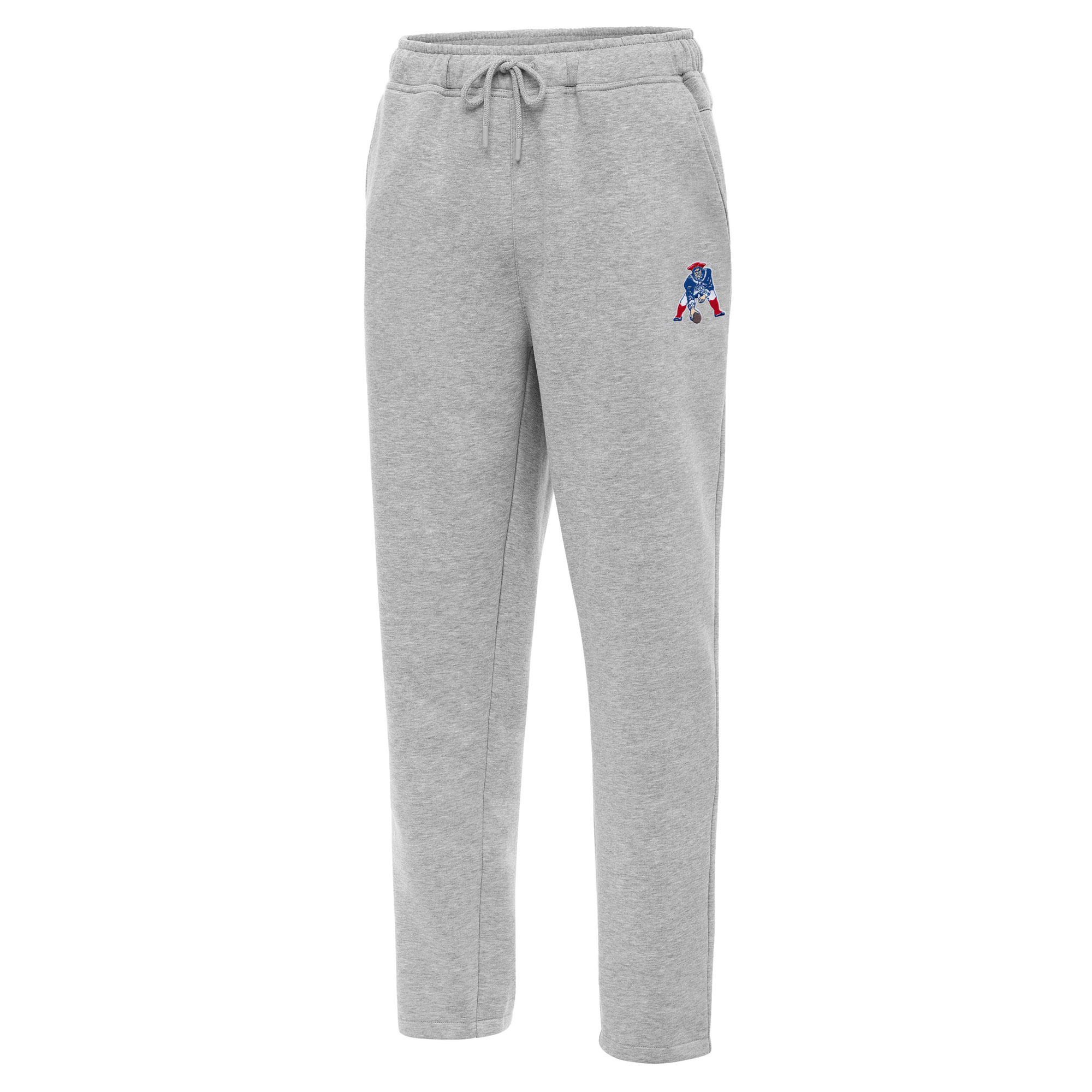 Antigua Men's New England Patriots Victory Brushed-Back Fleece Cotton-Blend Sweatpants - Heather Gray