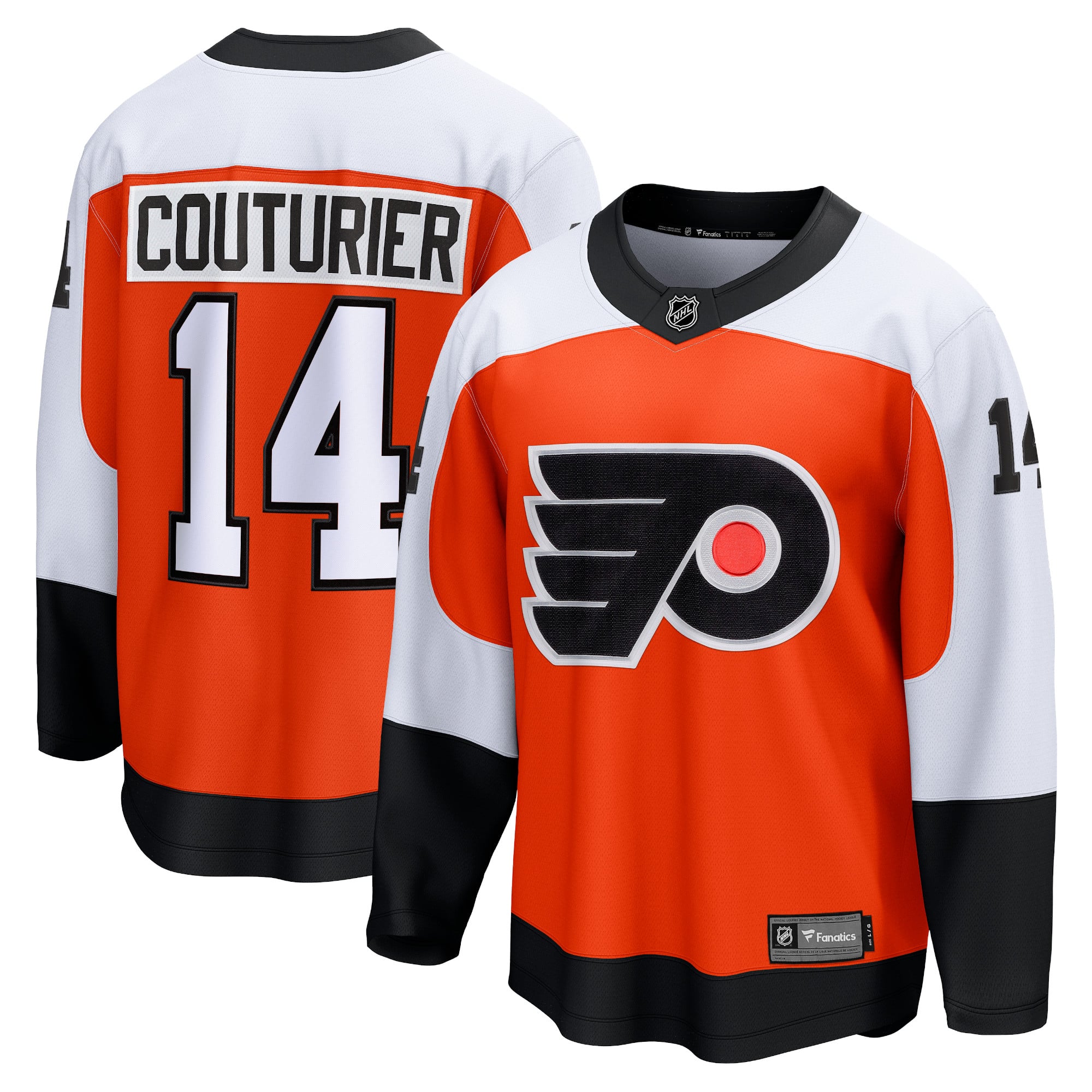 Philadelphia Flyers Fanatics Replica Home Breakaway Jersey – Orange – Sean Couturier – Mens Philadelphia Flyers Fanatics Replica Home Breakaway Jersey – Orange – Sean Couturier – Mens