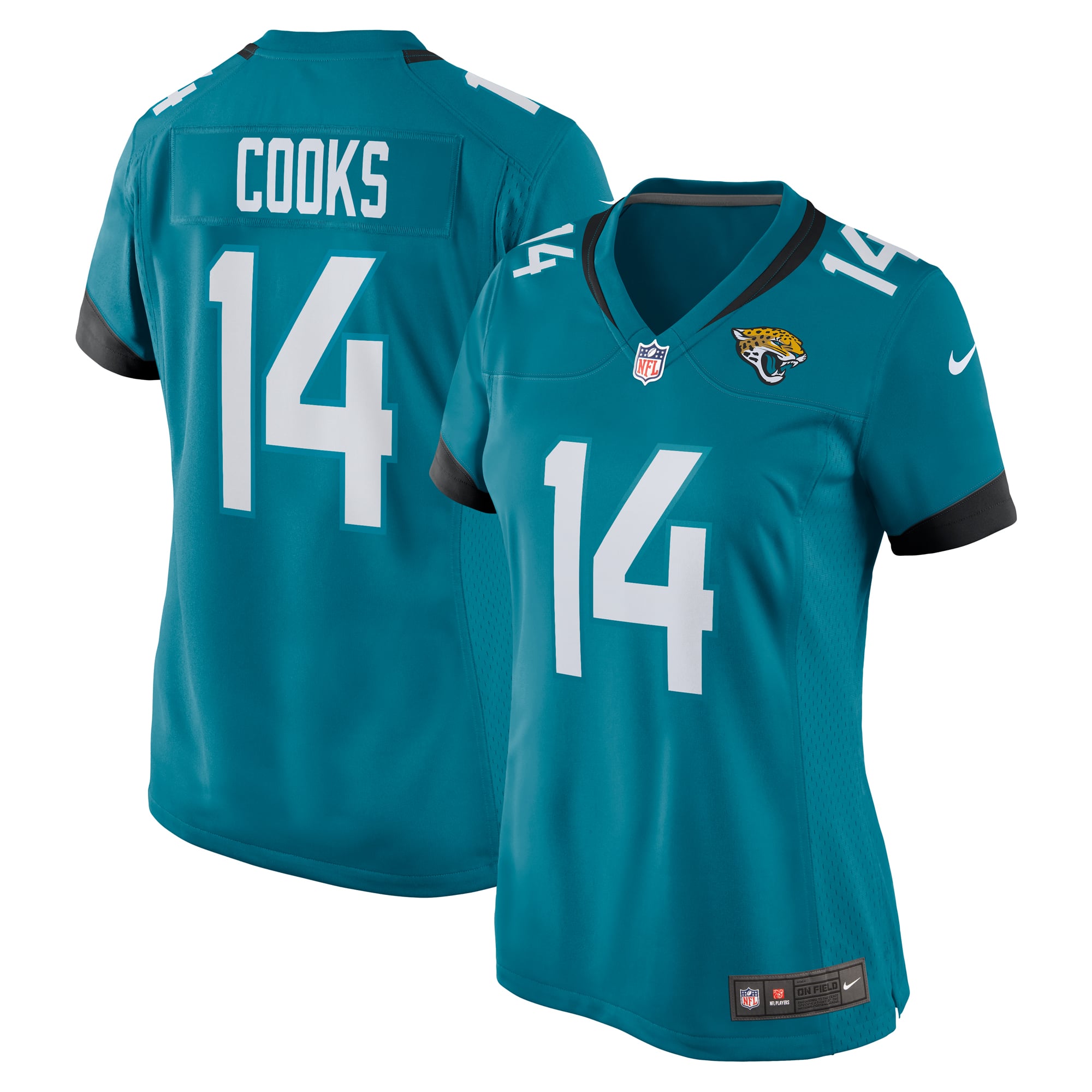 Women's Nike Elijah Cooks Teal Jacksonville Jaguars Team Game Jersey