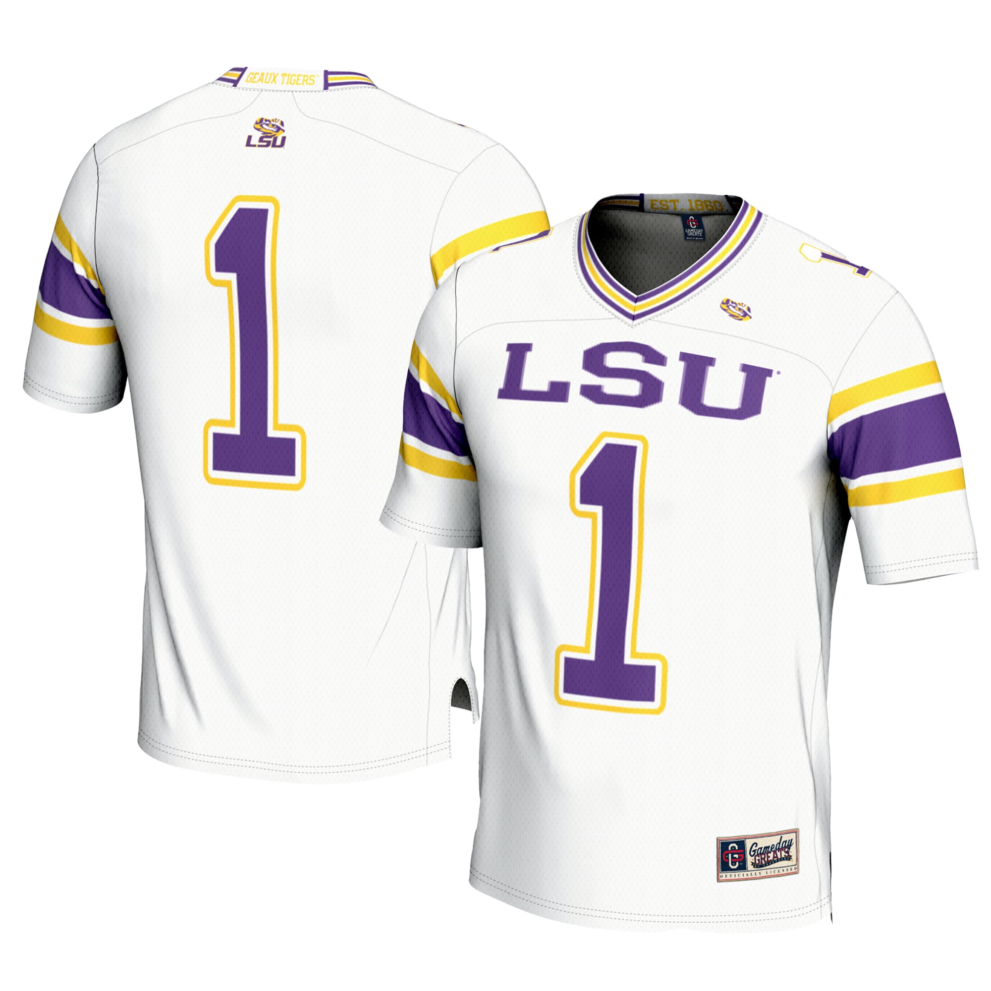 Youth GameDay Greats #1 White LSU Tigers Football Jersey