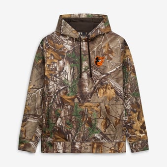 Men's Dunbrooke Camo Baltimore Orioles Champion Realtree Pullover Hoodie