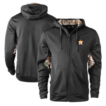 Men's Dunbrooke Black Houston Astros Champion Realtree Pullover Hoodie