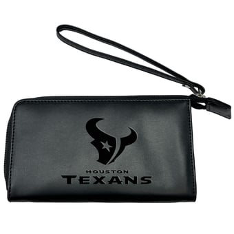 Black Houston Texans Cell Phone Wristlet Wallet