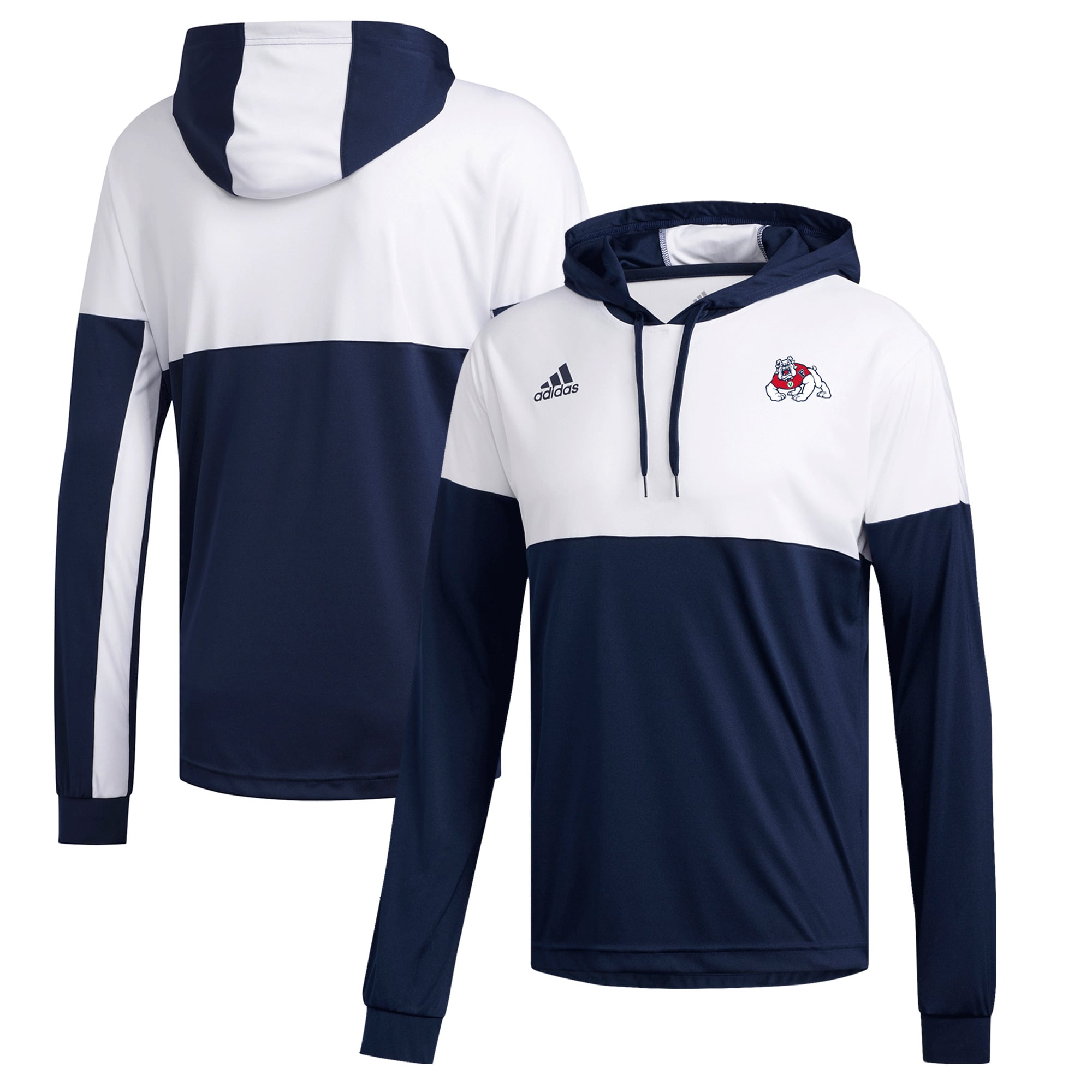 Men's adidas  Navy Fresno State Bulldogs Legend Shooter Pullover Hoodie
