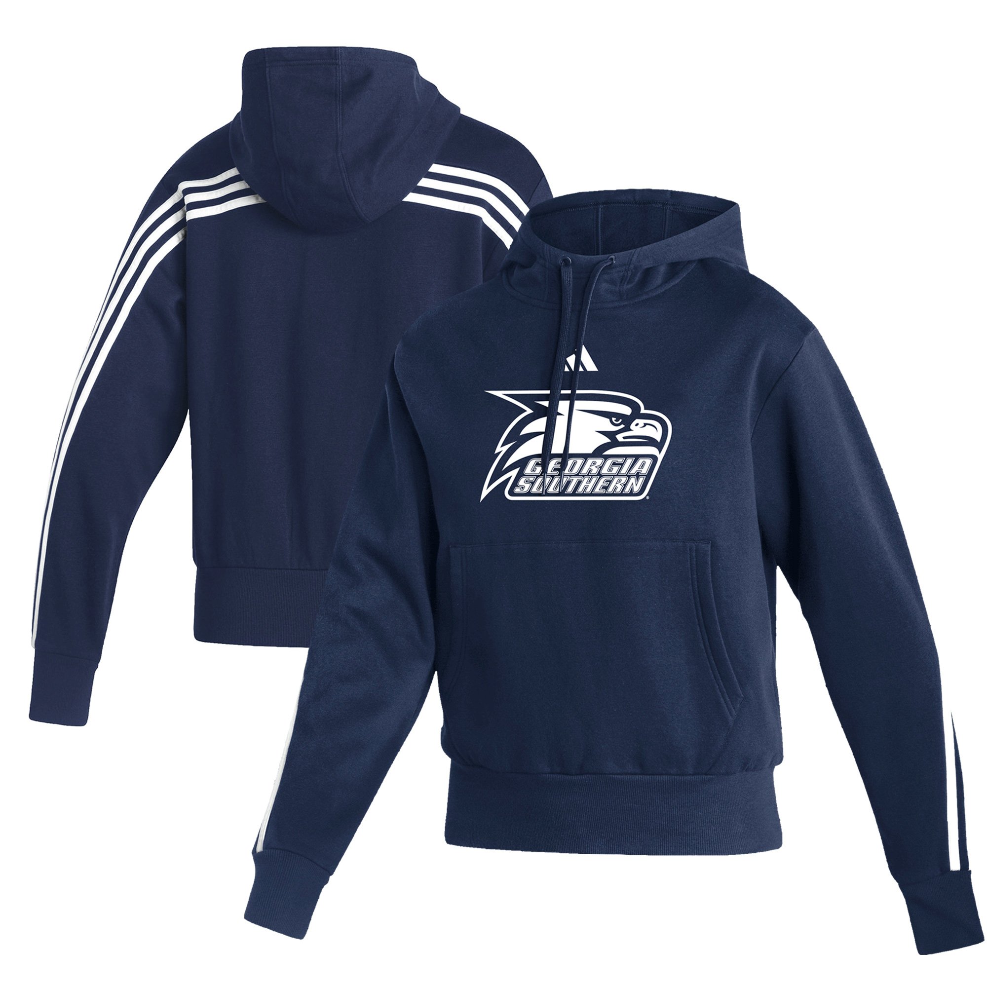 Women's adidas  Navy Georgia Southern Eagles Fashion Pullover Hoodie