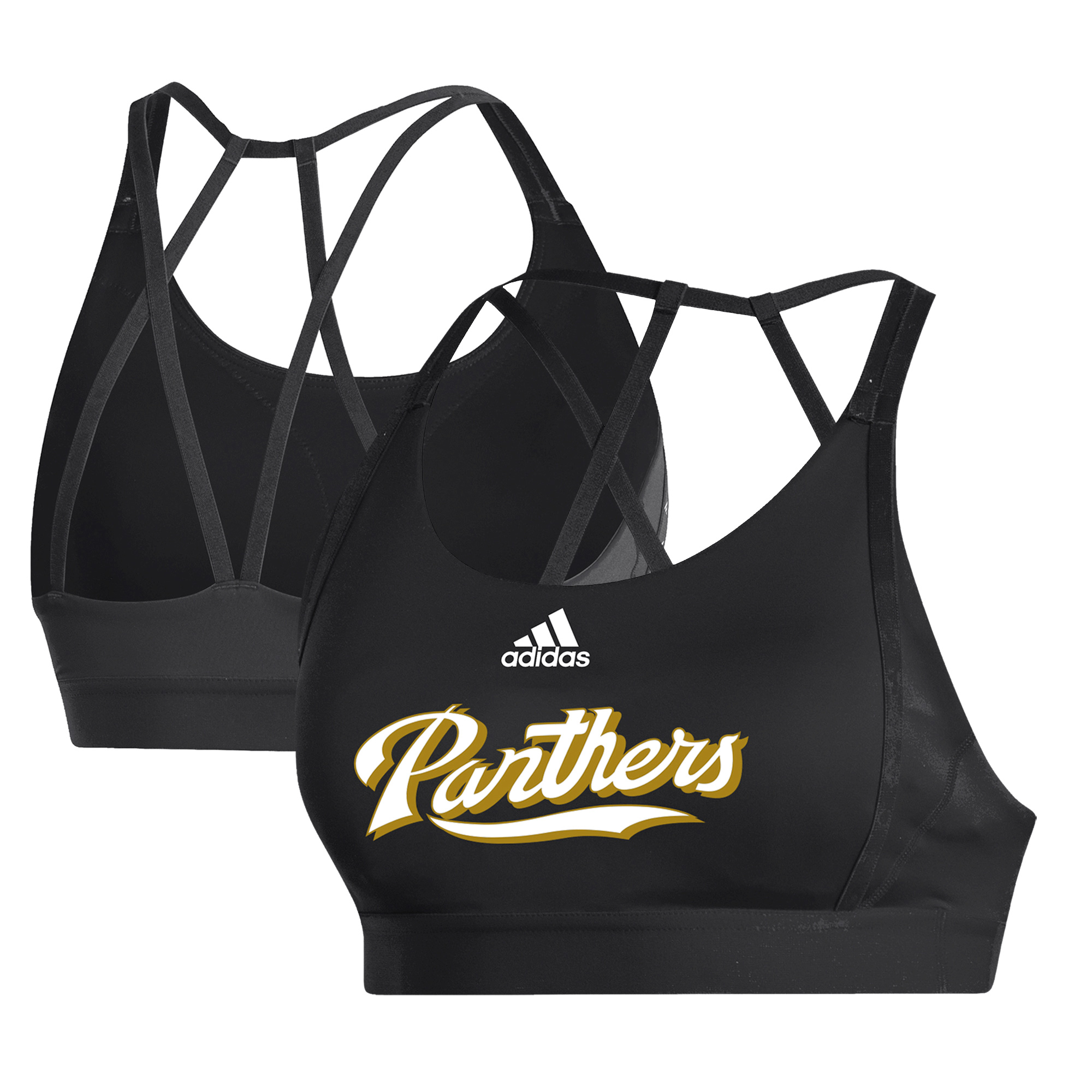 Women's adidas  Black FIU Panthers Ultimate Bra
