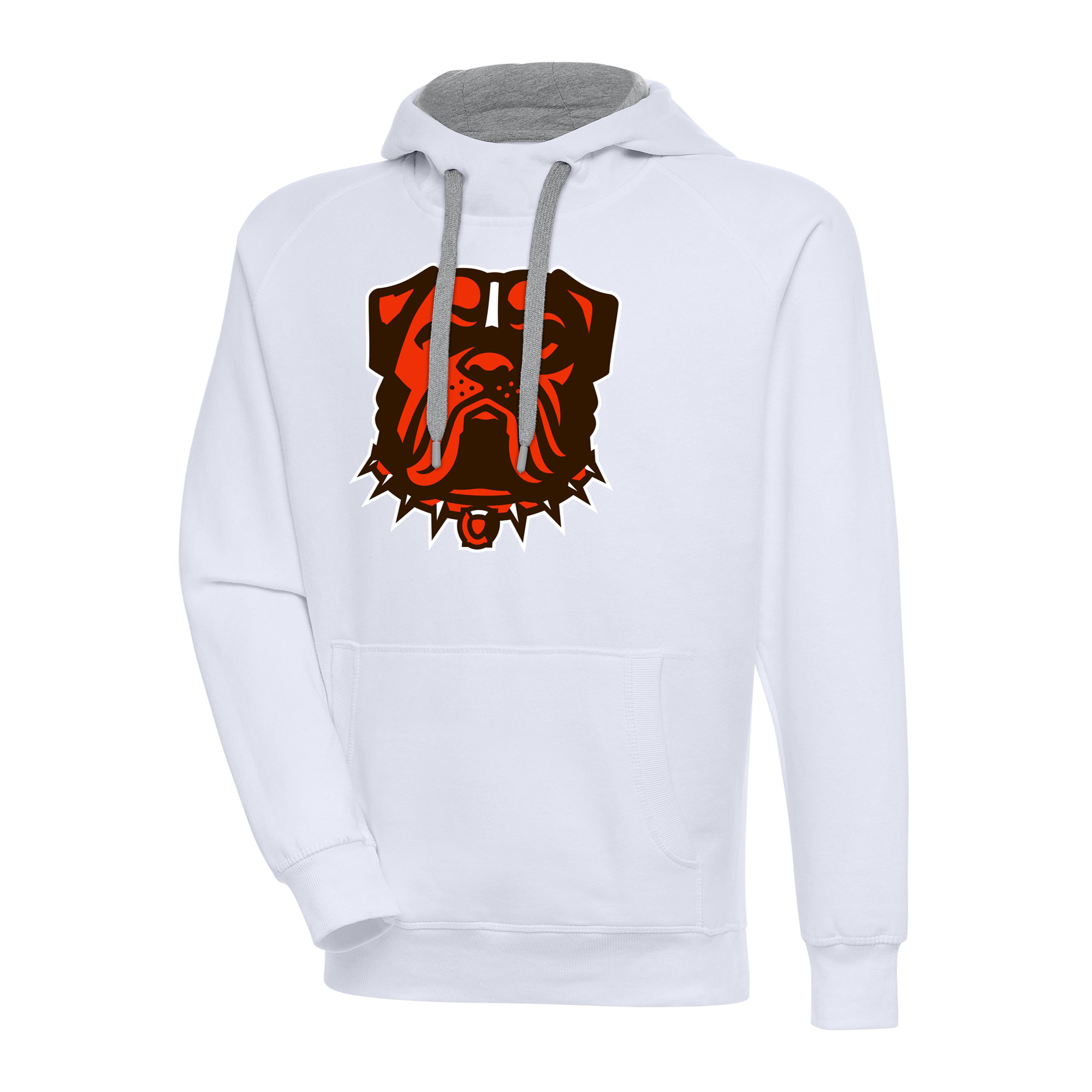 Antigua Men's White Cleveland Browns Victory Pullover Hoodie - White