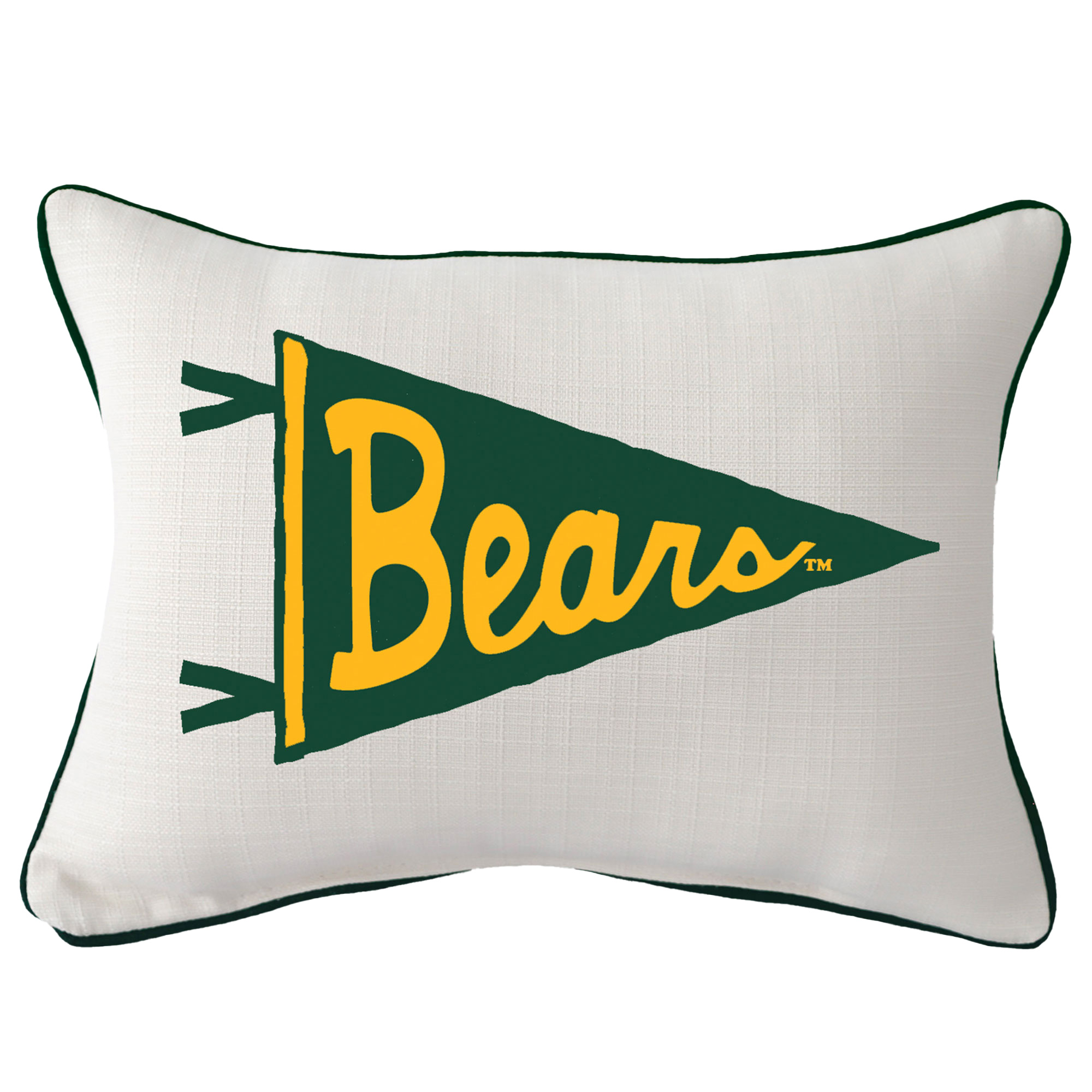 Baylor Bears Pennant Rectangular Piped Pillow