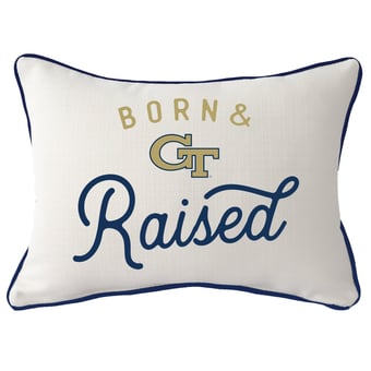 Georgia Tech Yellow Jackets  Rectangular Piped Pillow