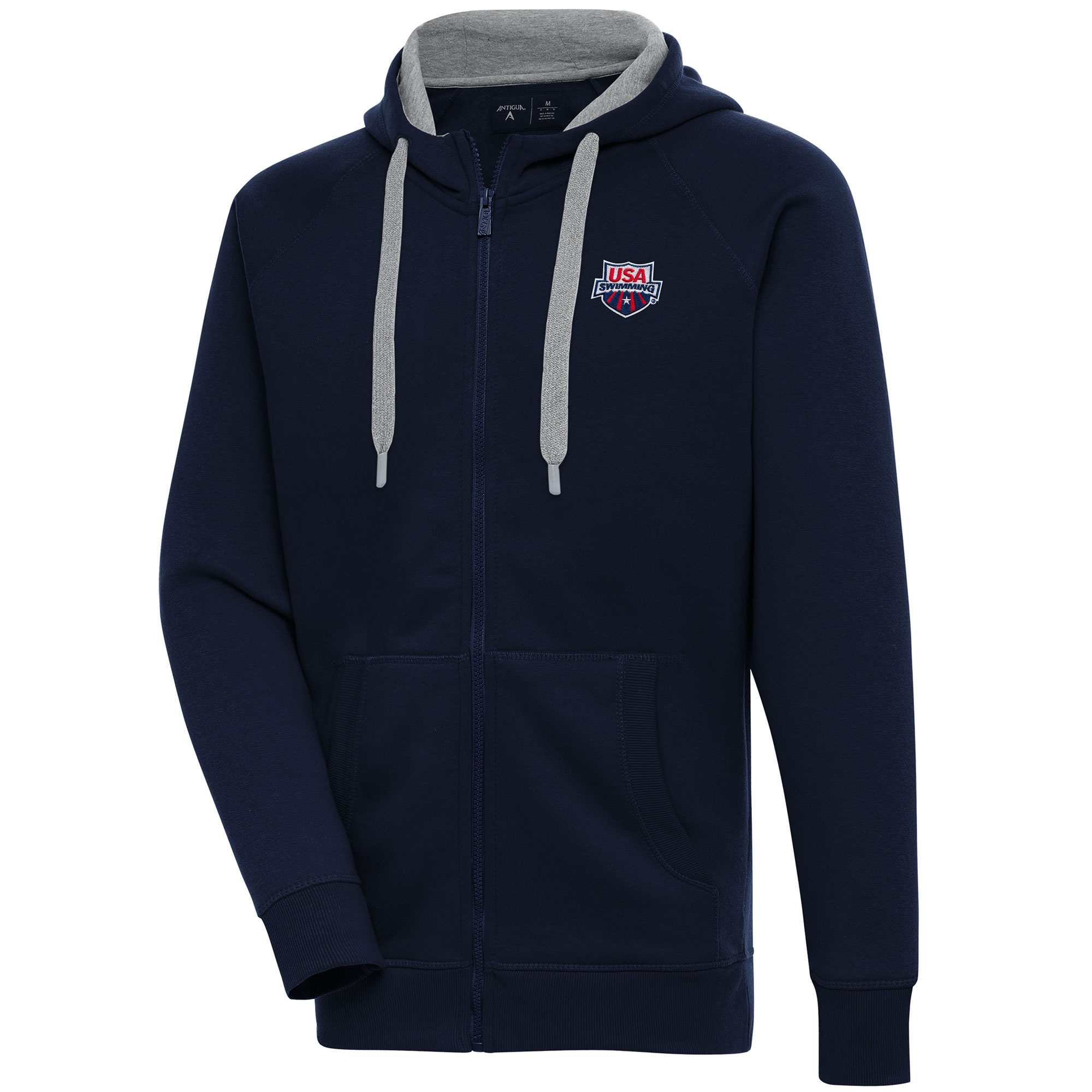 Men’s Antigua Navy USA Swimming Victory Full-Zip Hoodie Men’s Antigua Navy USA Swimming Victory Full-Zip Hoodie