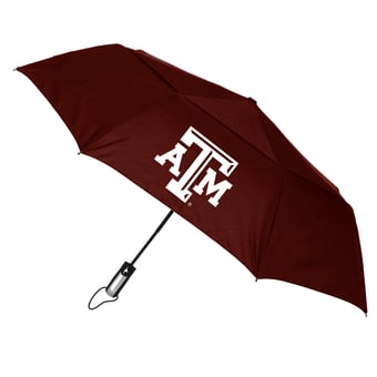 Texas A&M Aggies 48" Vented Wind Flow Dynamo Folding Umbrella