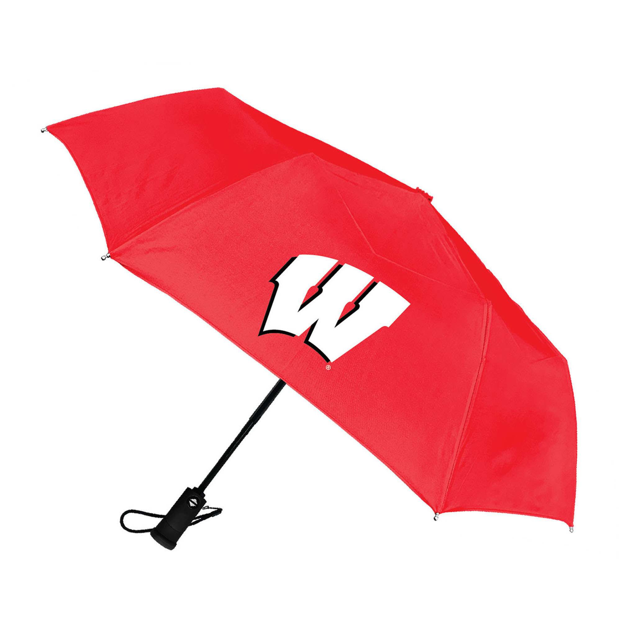 Wisconsin Badgers 42″ Flashlight Handle Auto Open Umbrella
