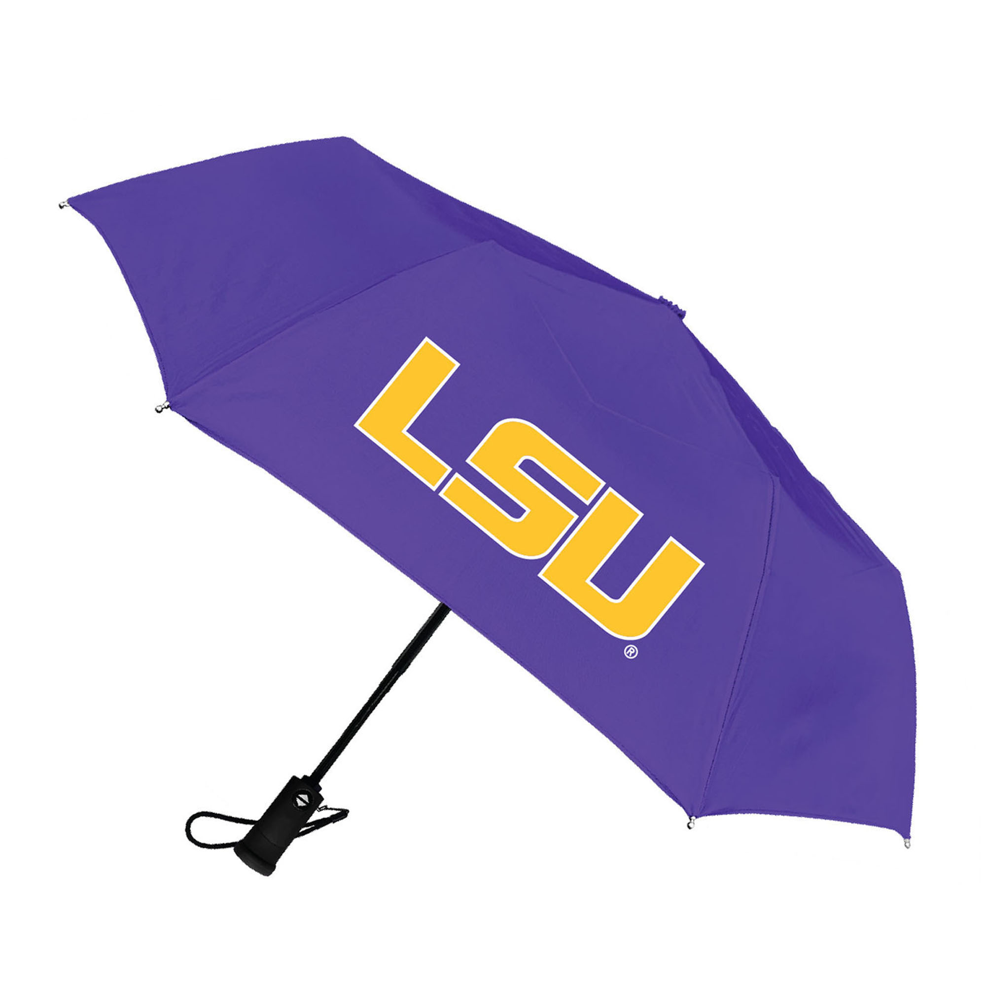 LSU Tigers 42" Flashlight Handle Auto Open Umbrella