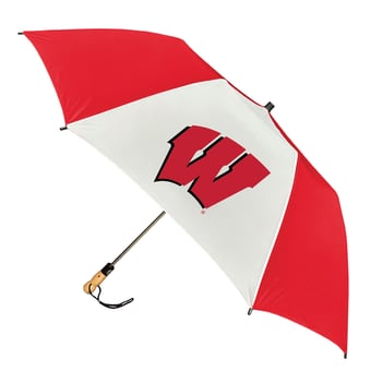 Wisconsin Badgers 58" Big Storm Oversized Auto Open Folding Umbrella