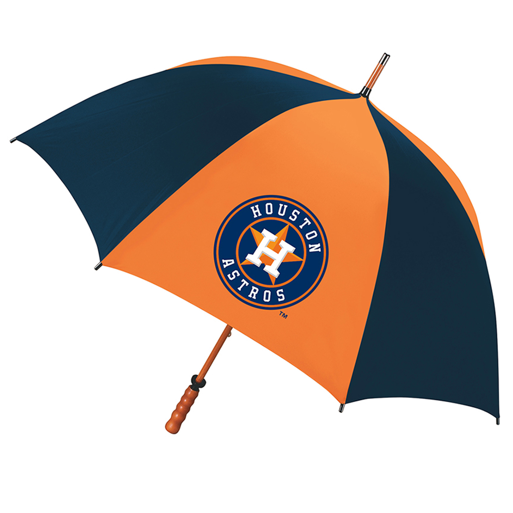 Houston Astros 62″ Eagle Sporty Wood Shaft Golf Umbrella Houston Astros 62″ Eagle Sporty Wood Shaft Golf Umbrella