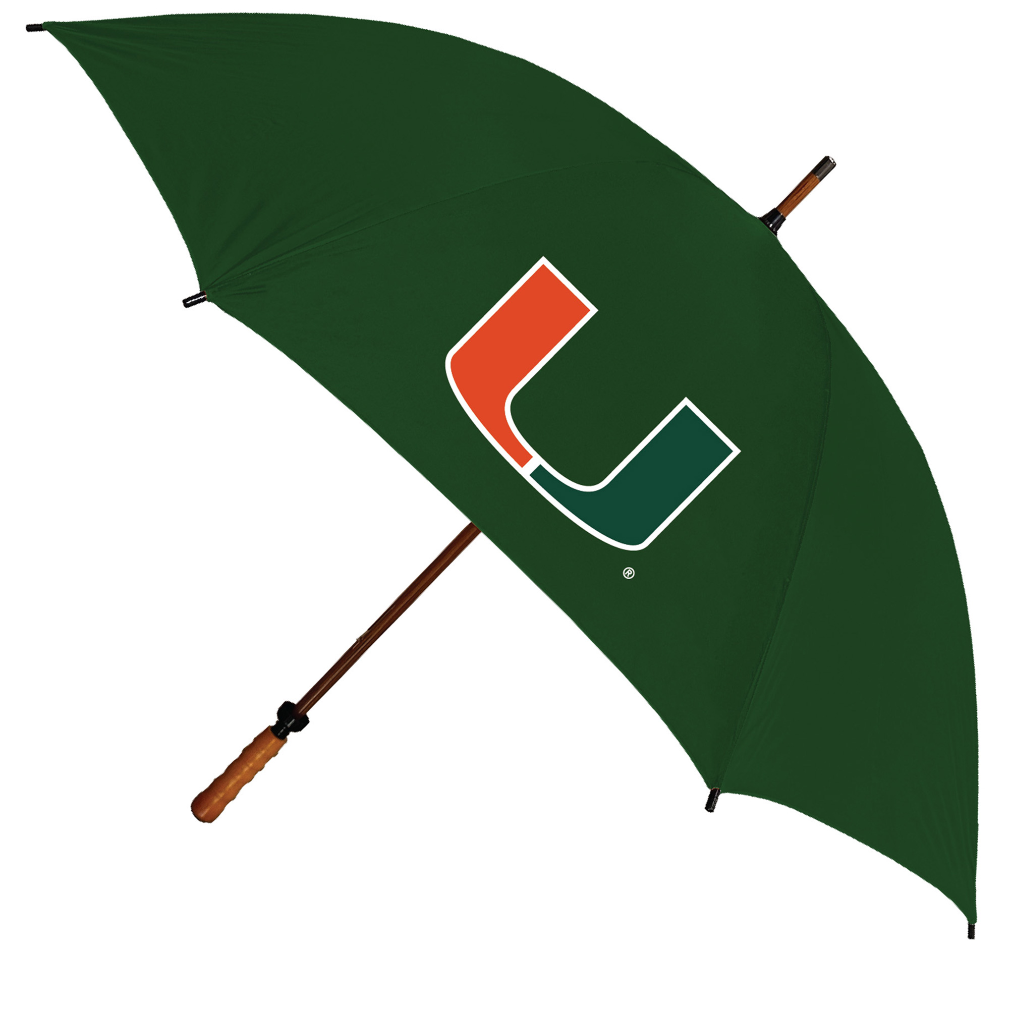 Miami Hurricanes 62″ Eagle Sporty Wood Shaft Golf Umbrella Miami Hurricanes 62″ Eagle Sporty Wood Shaft Golf Umbrella
