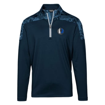 Men's Levelwear Navy Dallas Mavericks Luca Insignia Core Quarter-Zip Pullover Top
