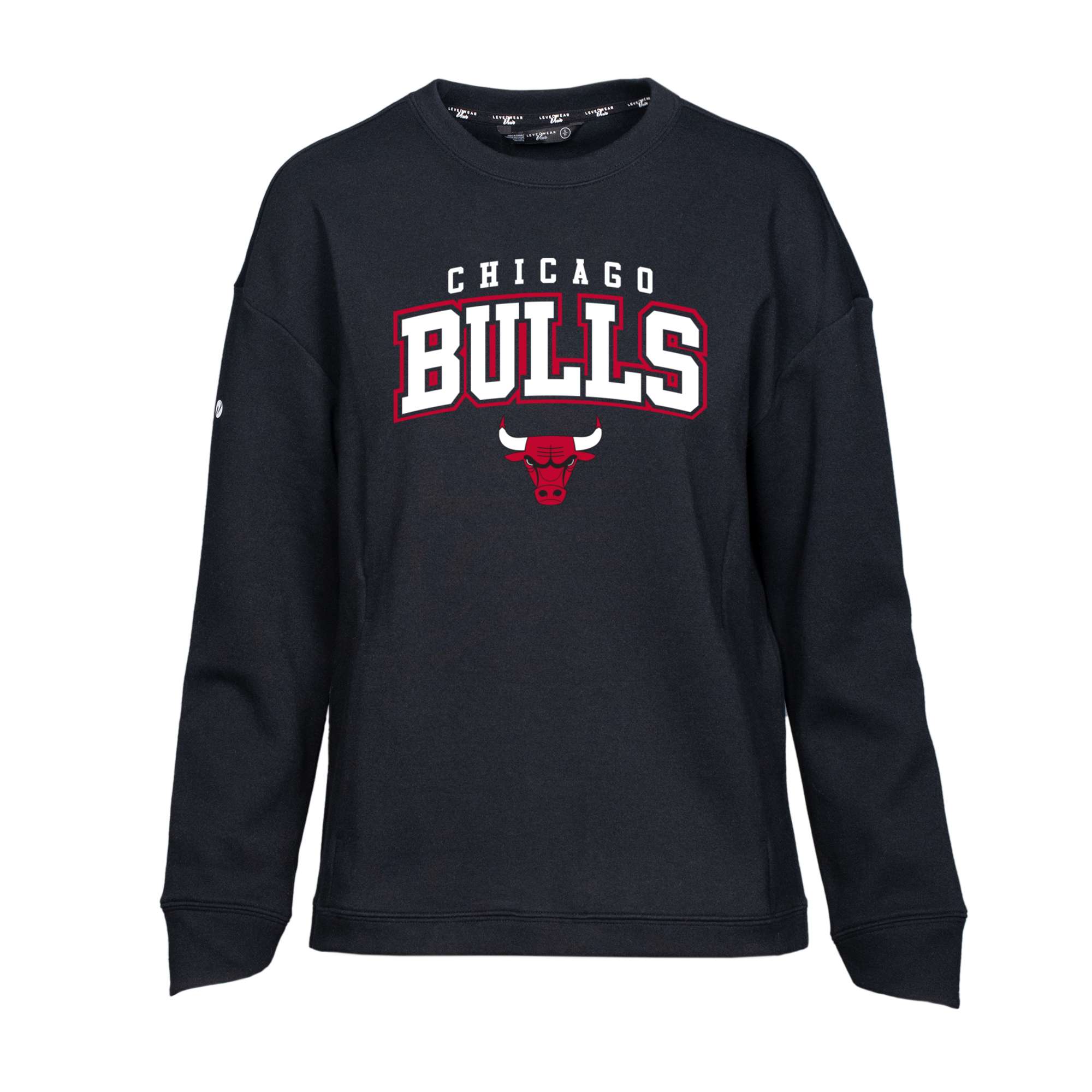 Women's Levelwear Black Chicago Bulls Fiona Fashion Top