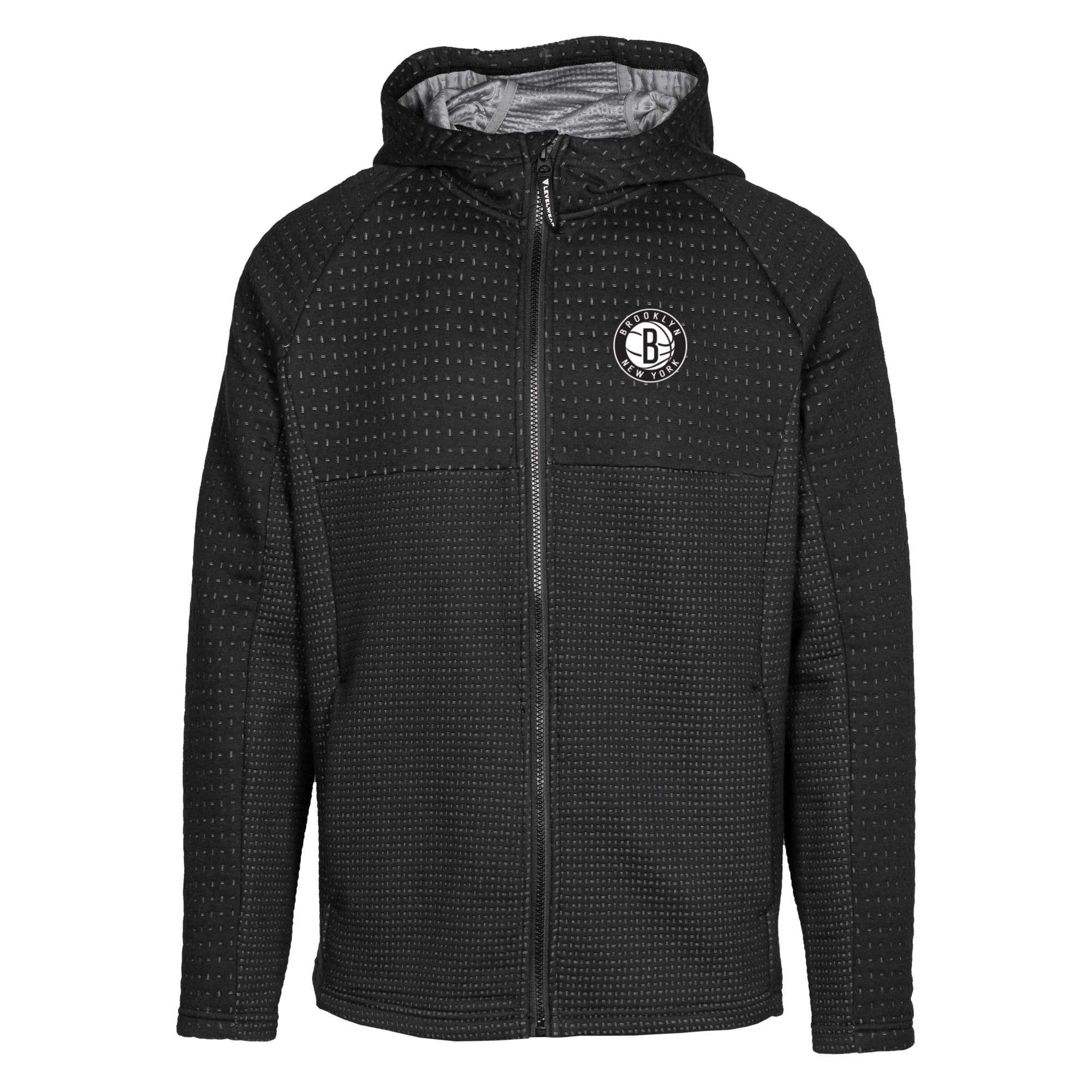 Men’s Levelwear Black Brooklyn Nets Durham Insignia Core Full-Zip Hoodie Men’s Levelwear Black Brooklyn Nets Durham Insignia Core Full-Zip Hoodie
