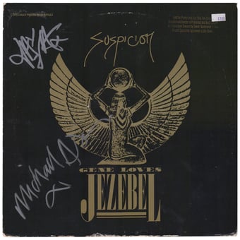 Jay Aston & Michael Aston Autographed Gene Loves Jezebel Suspicion Album - BAS