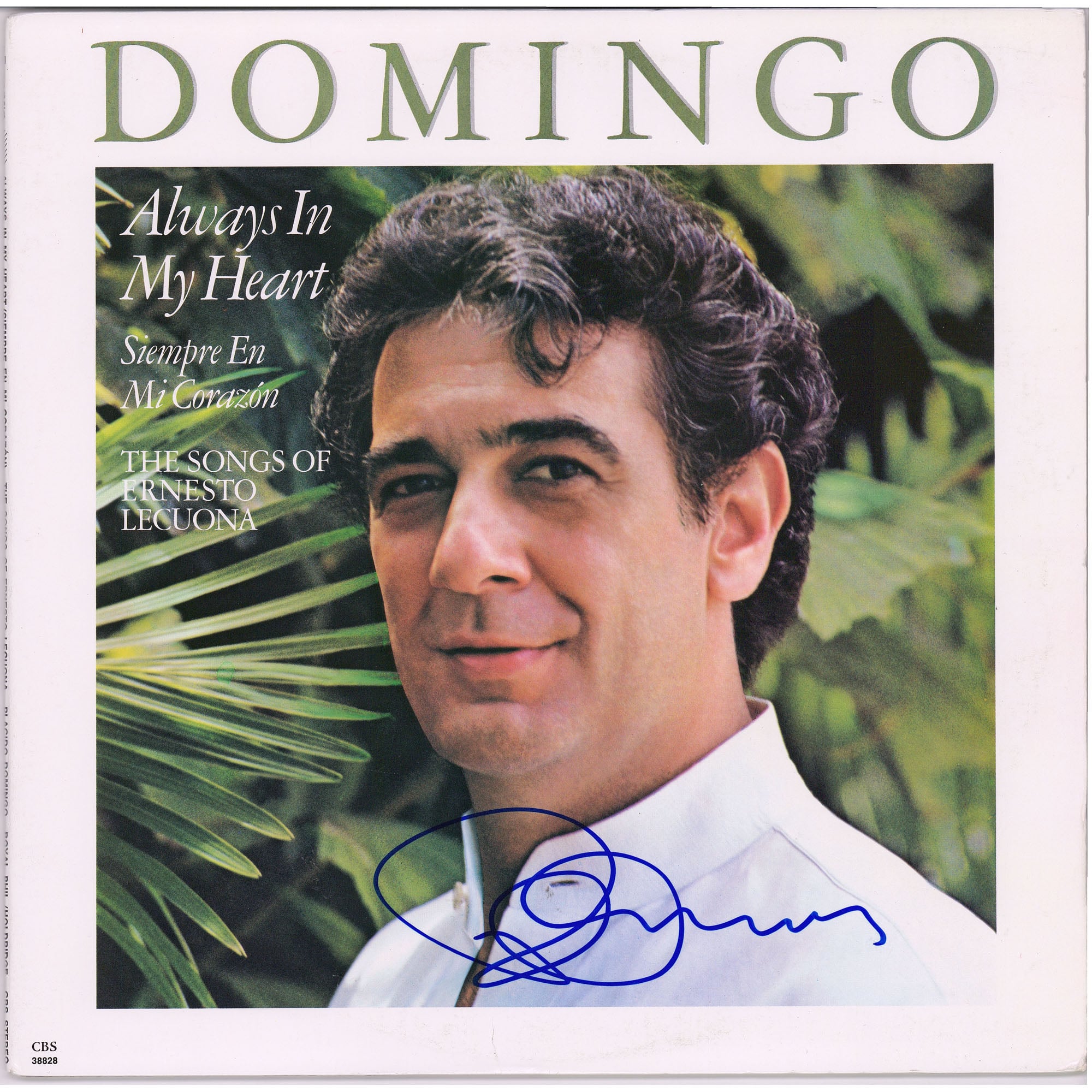 Placido Domingo Autographed Always In My Heart Album Cover - PSA