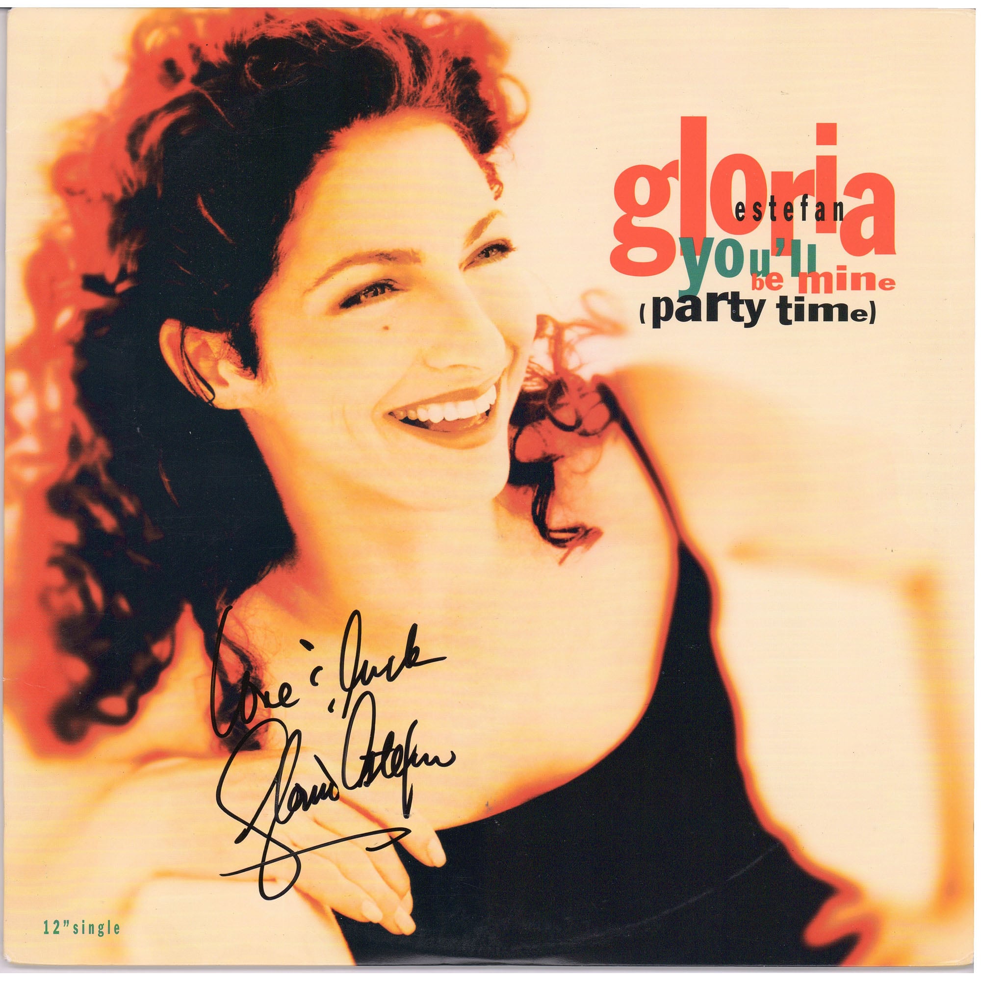 Gloria Estefan Autographed You'll Be Mine Single Album Cover With "Love & Luck" Inscription - PSA