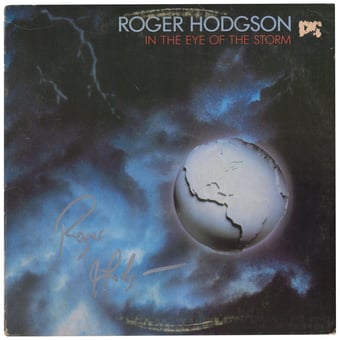 Roger Hodgson Autographed In The Eye Of The Storm Album - JSA