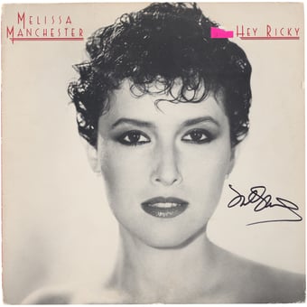 Melissa Manchester Autographed Hey Ricky Album - BAS