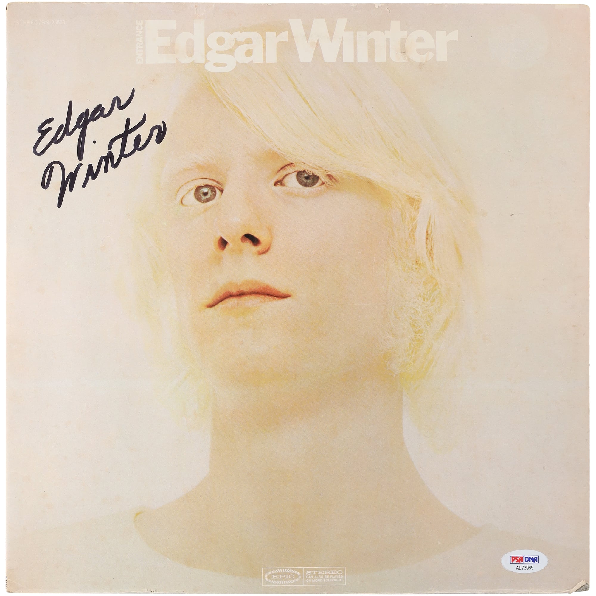 Edgar Winter Autographed Entrance Album - PSA
