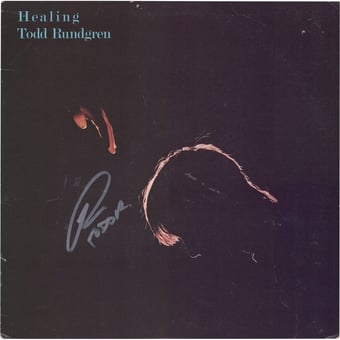 Todd Rundgren Autographed Healing Album - JSA
