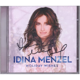 Idina Menzel Autographed Holiday Wishes CD Album - JSA