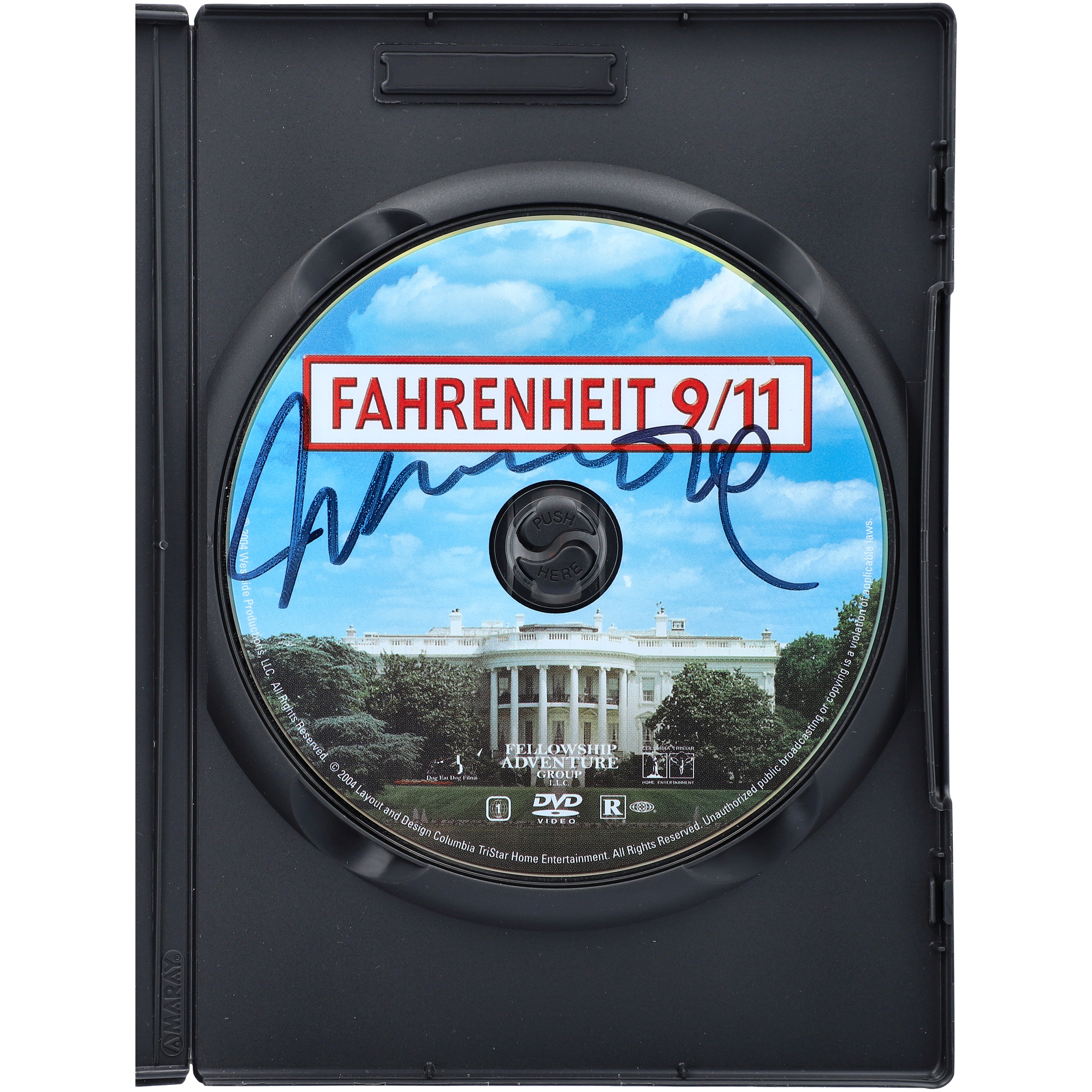 Michael Moore Autographed Fahrenheit 9/11 DVD - BAS