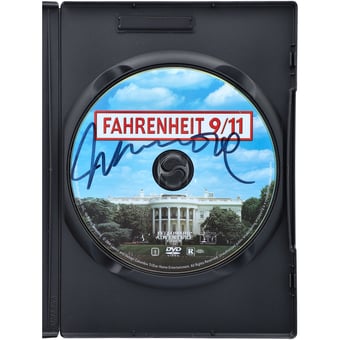 Michael Moore Autographed Fahrenheit 9/11 DVD - BAS
