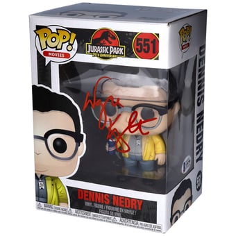 Wayne Knight Autographed Jurassic Park Dennis Nedry #551 Funko Pop! - Signed in Red Ink - BAS