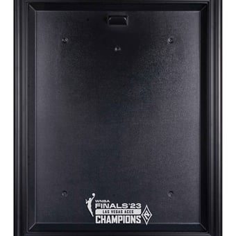 Las Vegas Aces 2023 WNBA Finals Champions Black Framed Logo Jersey Display Case
