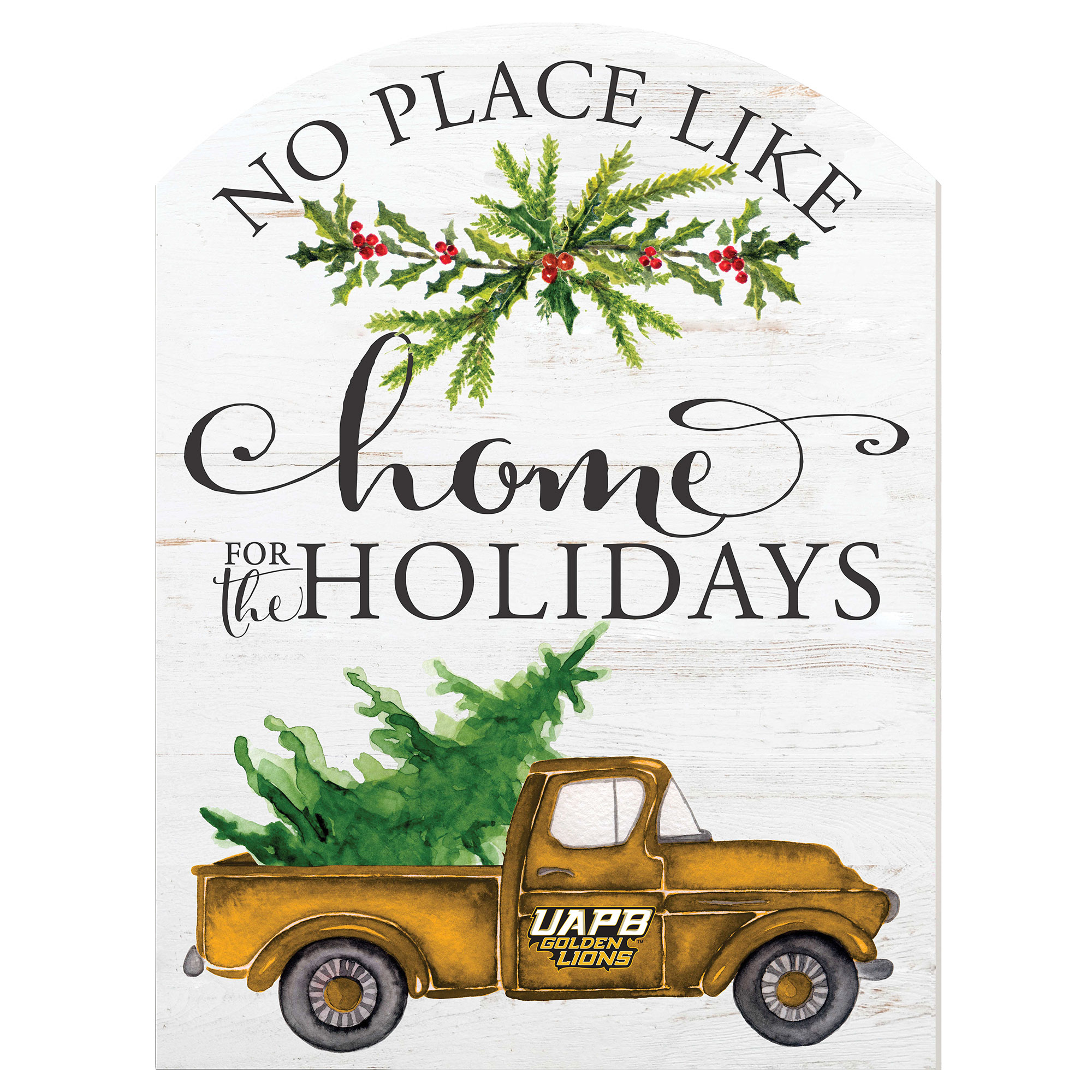 Arkansas Pine Bluff Golden Lions 16'' x 22'' Holiday Marquee Sign