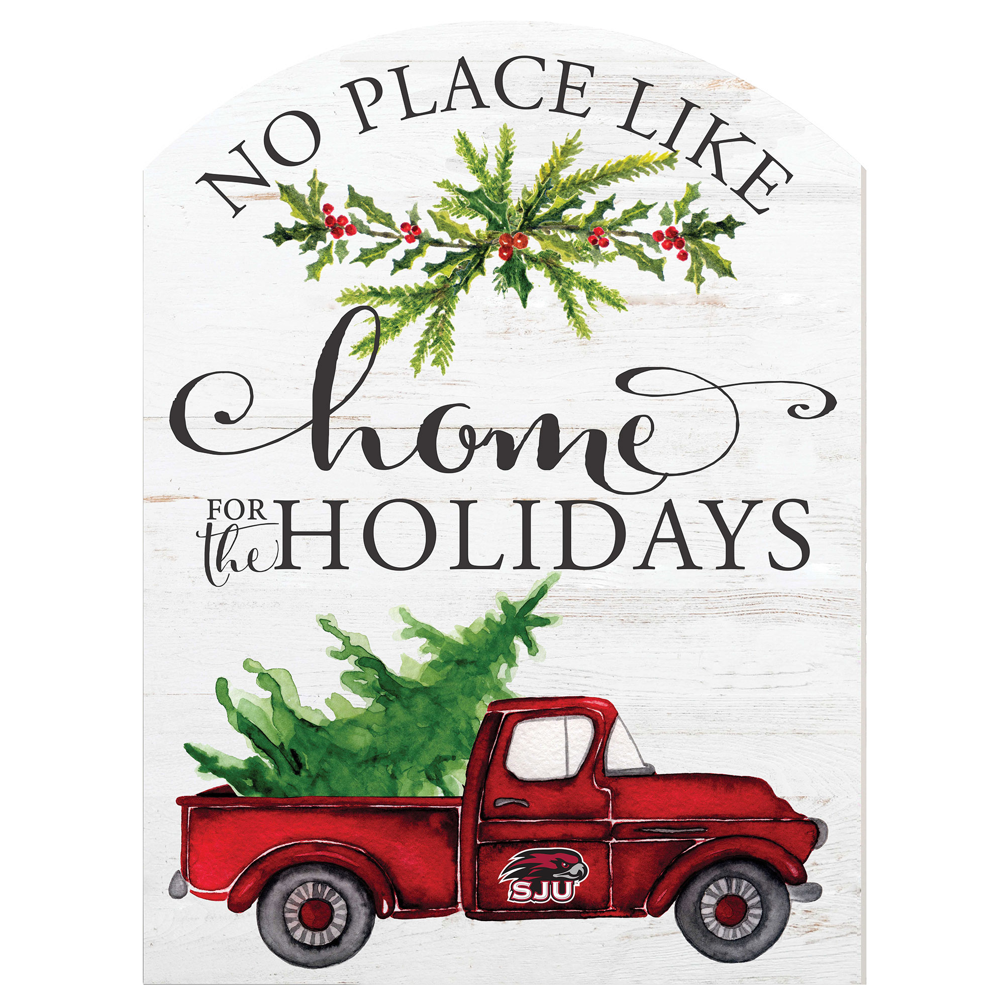 Saint Joseph's Hawks 16'' x 22'' Holiday Marquee Sign