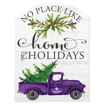 Western Illinois Leathernecks 16'' x 22'' Holiday Marquee Sign