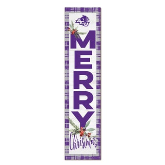 Abilene Christian University Wildcats 12'' x 48'' Outdoor Merry Christmas Leaner