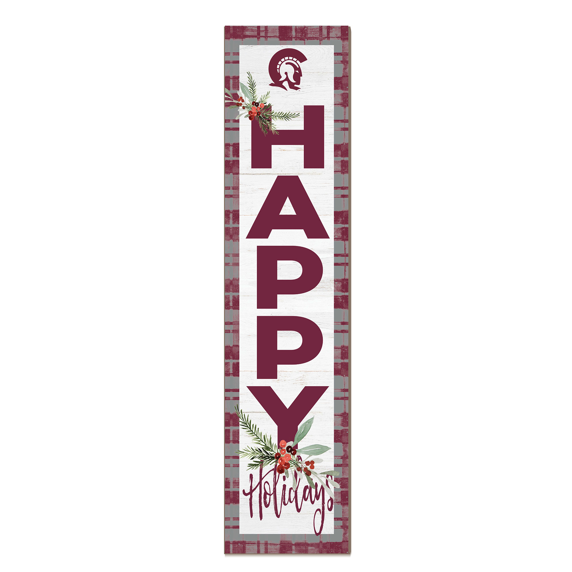 Arkansas Little Rock Trojans 12'' x 48'' Outdoor Merry Christmas Leaner