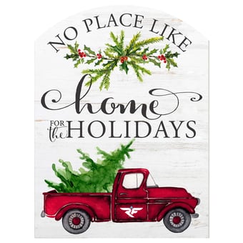 Wisconsin-River Falls Falcons 16'' x 22'' Holiday Marquee Sign