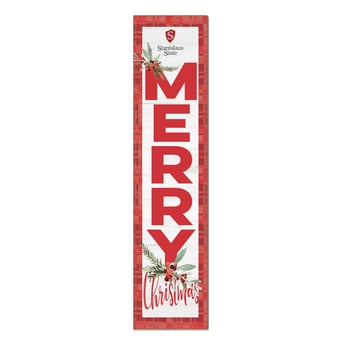 Cal State Stanislaus Warriors 12'' x 48'' Outdoor Merry Christmas Leaner