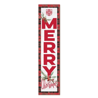 Benedictine Eagles 12'' x 48'' Outdoor Merry Christmas Leaner
