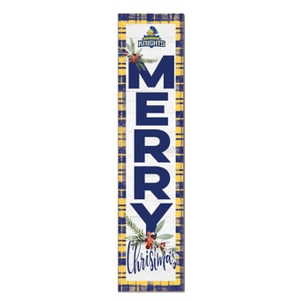 Carleton Knights 12'' x 48'' Outdoor Merry Christmas Leaner