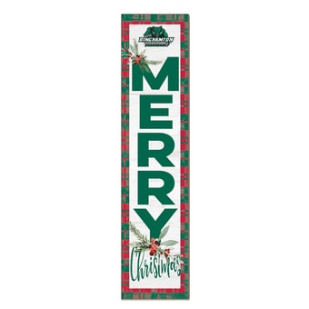 Binghamton Bearcats 12'' x 48'' Outdoor Merry Christmas Leaner