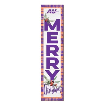 Alfred University Saxons 12'' x 48'' Outdoor Merry Christmas Leaner