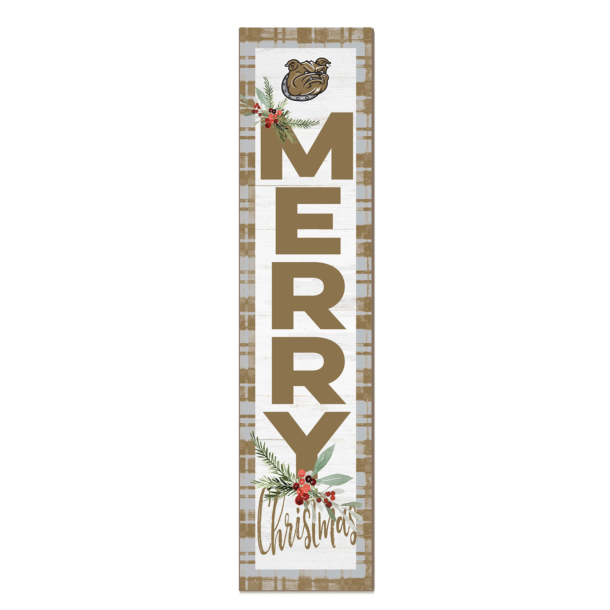 Bryant Bulldogs 12'' x 48'' Outdoor Merry Christmas Leaner