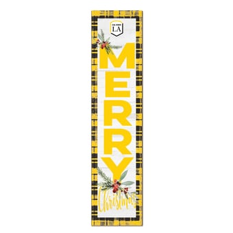Cal State L.A. Golden Eagles 12'' x 48'' Outdoor Merry Christmas Leaner