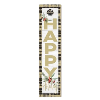 CU Denver Lynx 12'' x 48'' Outdoor Merry Christmas Leaner