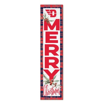 Dayton Flyers 12'' x 48'' Outdoor Merry Christmas Leaner